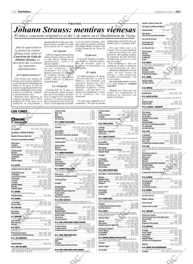ABC MADRID 16-01-2005 página 76