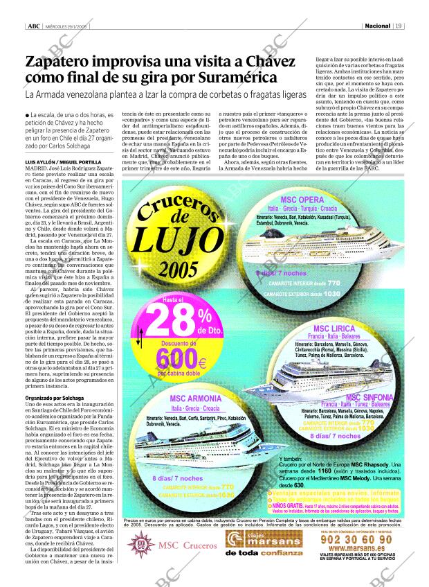 ABC MADRID 19-01-2005 página 19