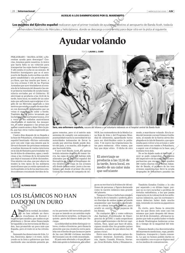 ABC MADRID 19-01-2005 página 28