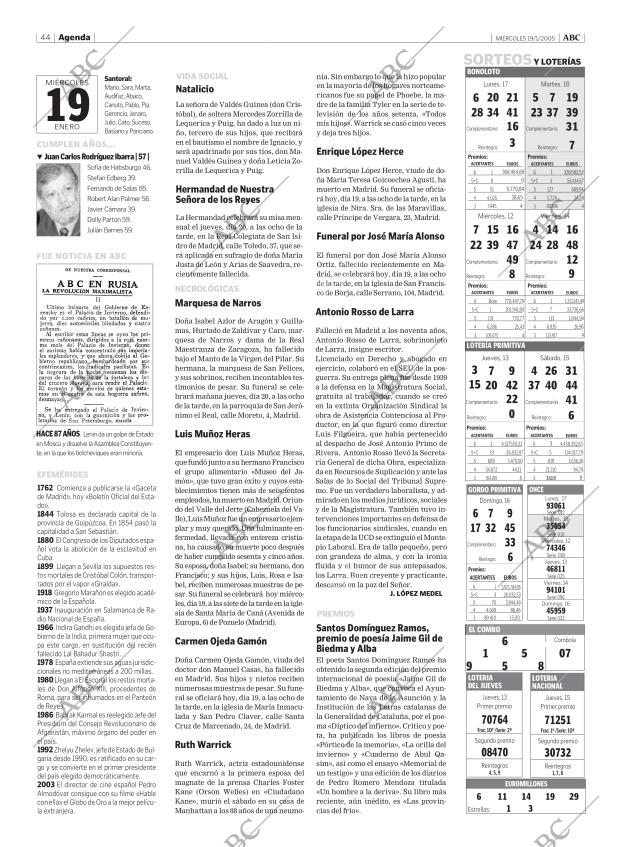 ABC MADRID 19-01-2005 página 44