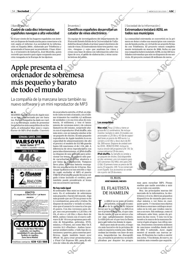 ABC MADRID 19-01-2005 página 54