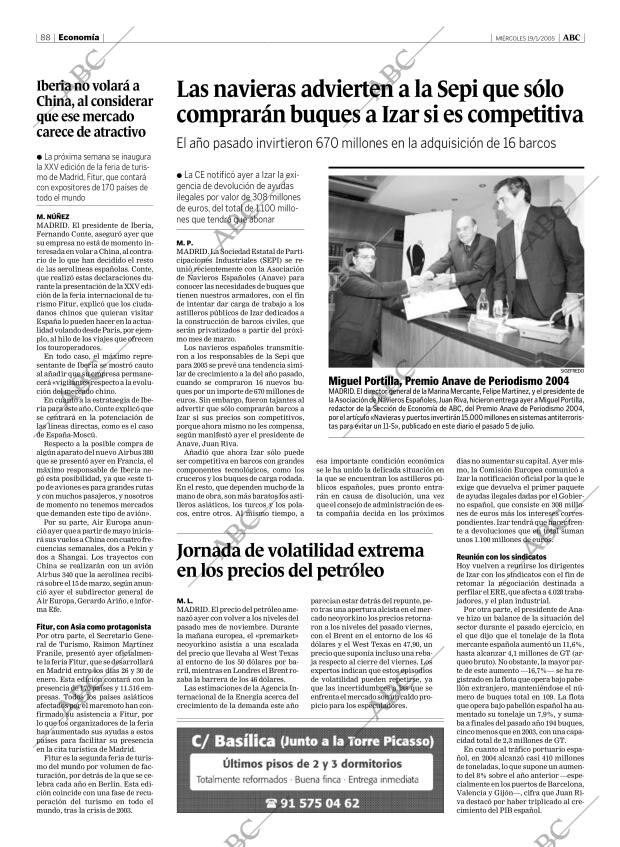 ABC MADRID 19-01-2005 página 88