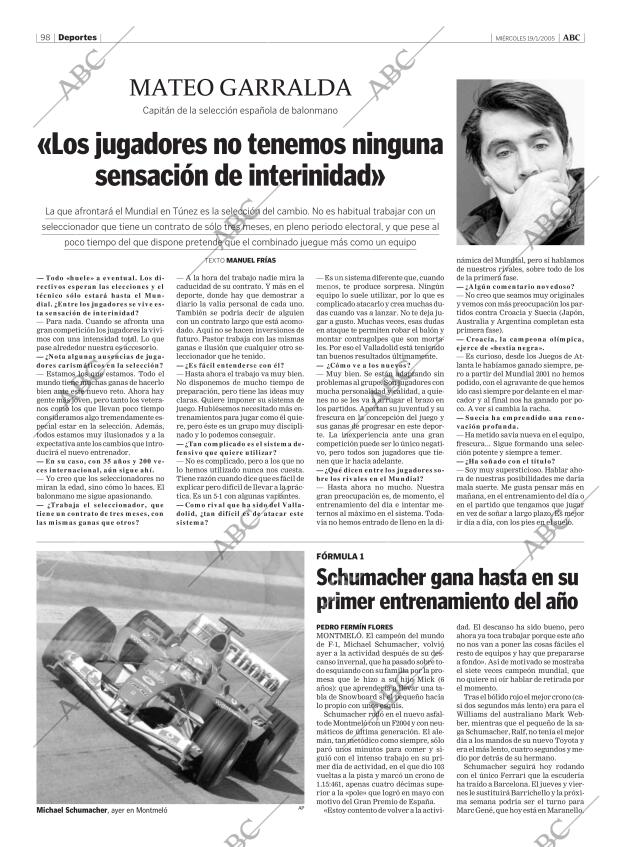 ABC MADRID 19-01-2005 página 98