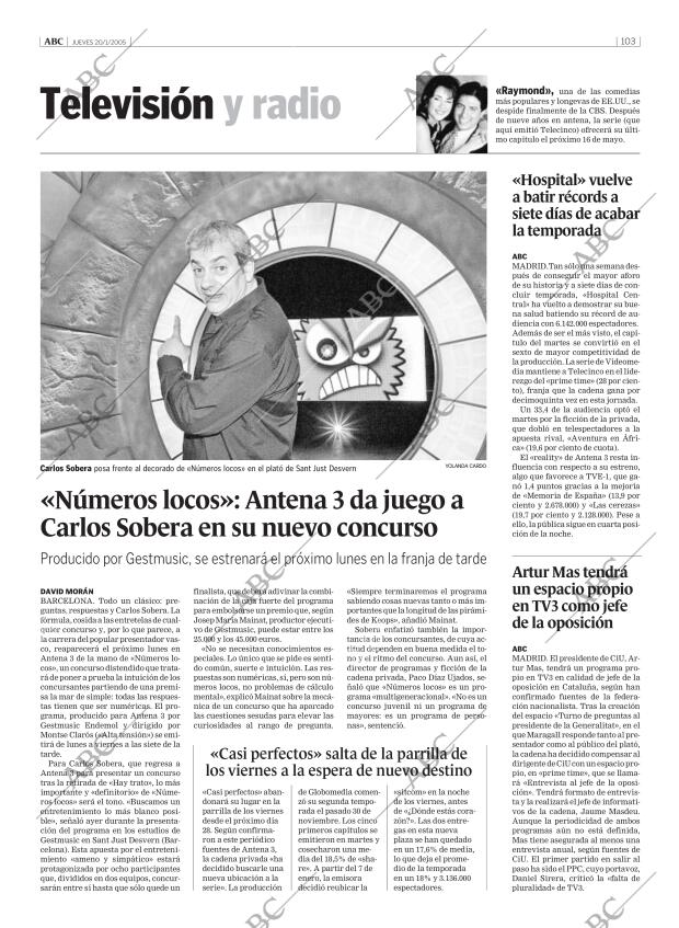 ABC MADRID 20-01-2005 página 103