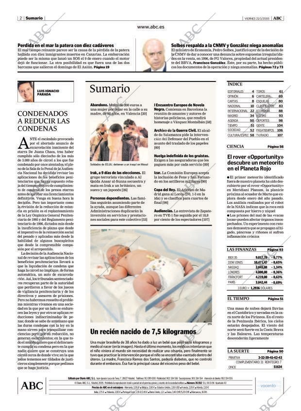 ABC MADRID 21-01-2005 página 2
