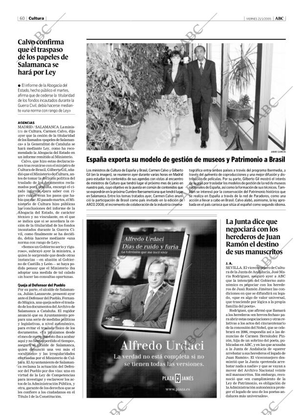 ABC MADRID 21-01-2005 página 60