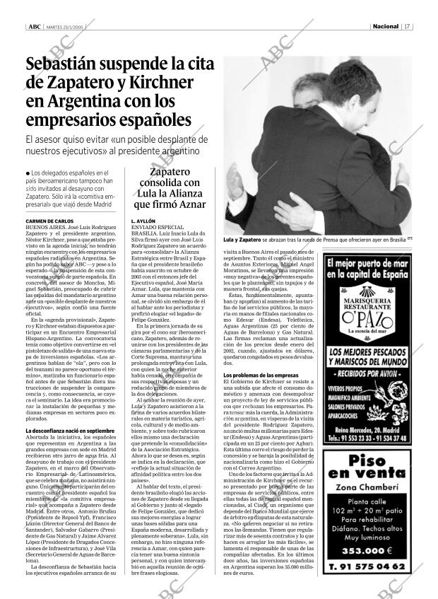 ABC MADRID 25-01-2005 página 17
