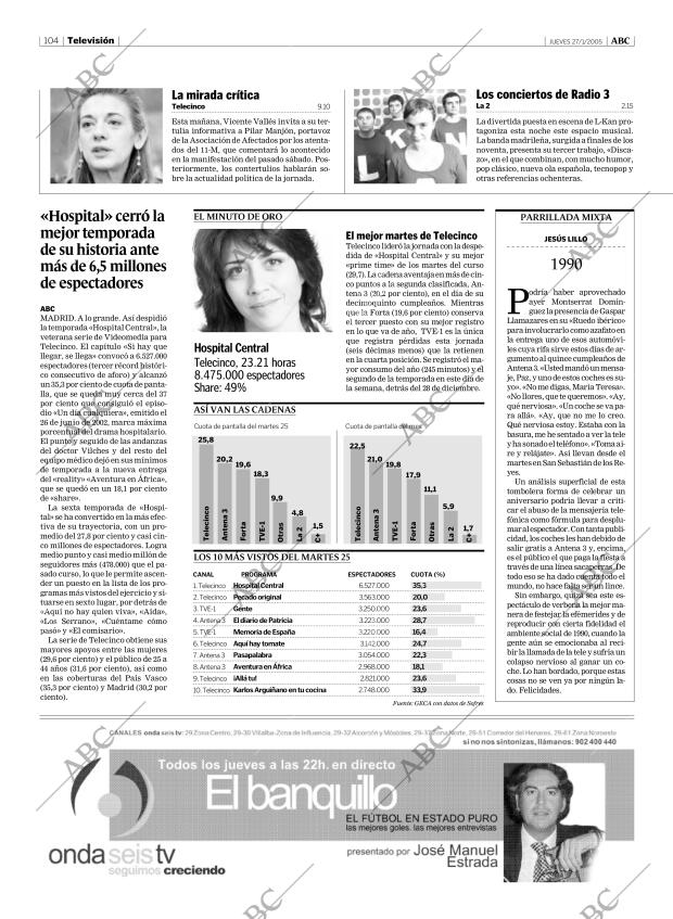 ABC MADRID 27-01-2005 página 104