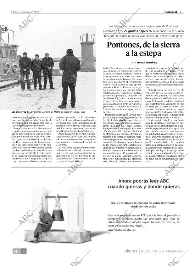 ABC MADRID 28-01-2005 página 17