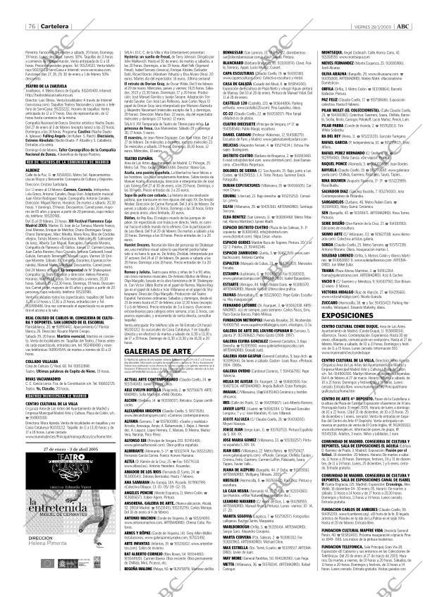 ABC MADRID 28-01-2005 página 76