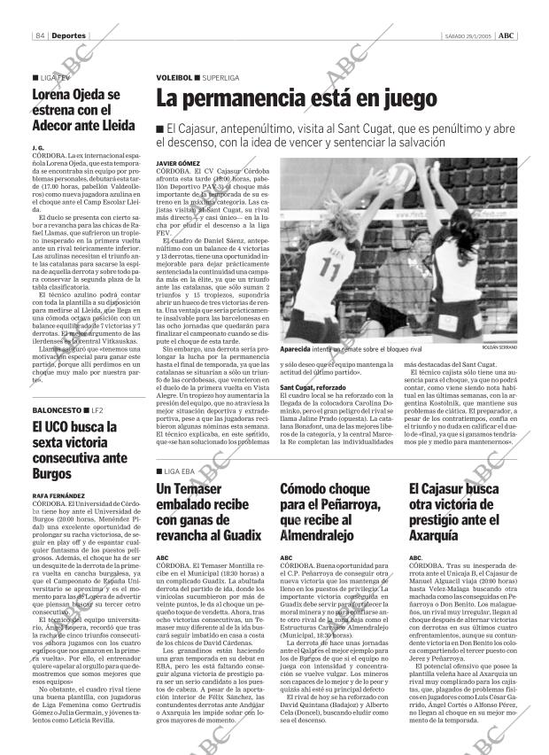 ABC CORDOBA 29-01-2005 página 84