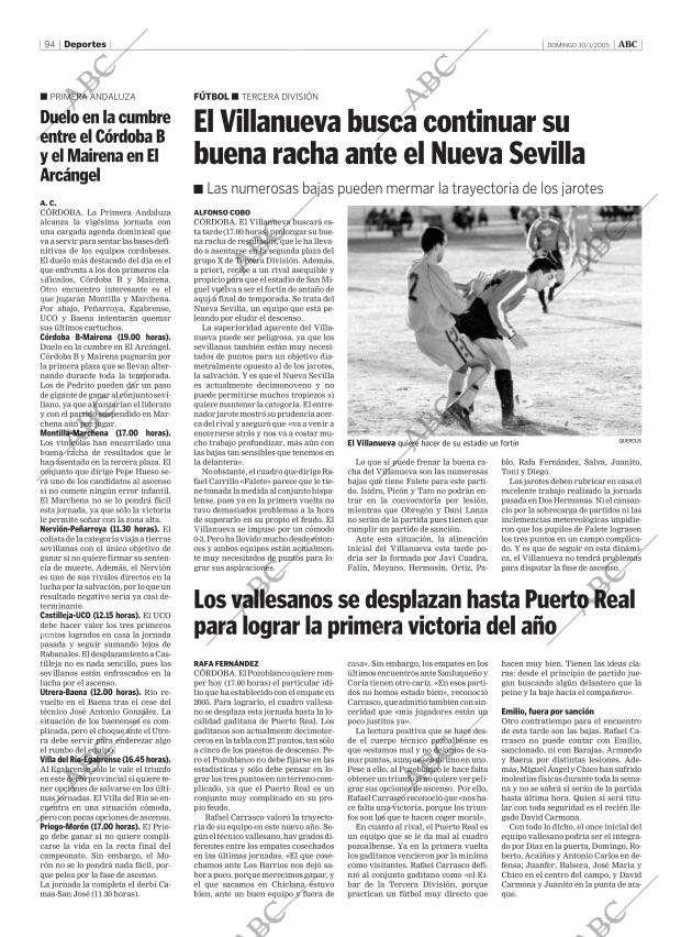ABC CORDOBA 30-01-2005 página 94