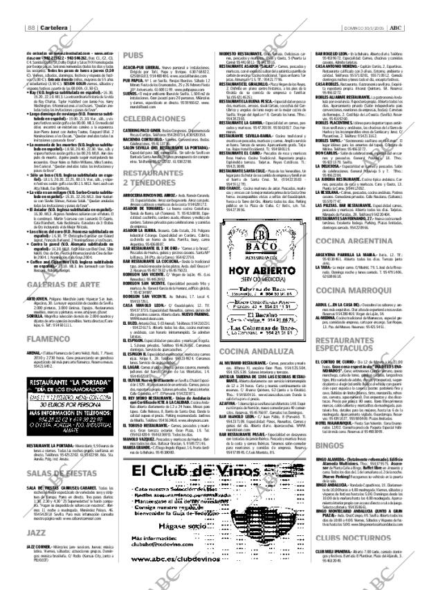 ABC SEVILLA 30-01-2005 página 88