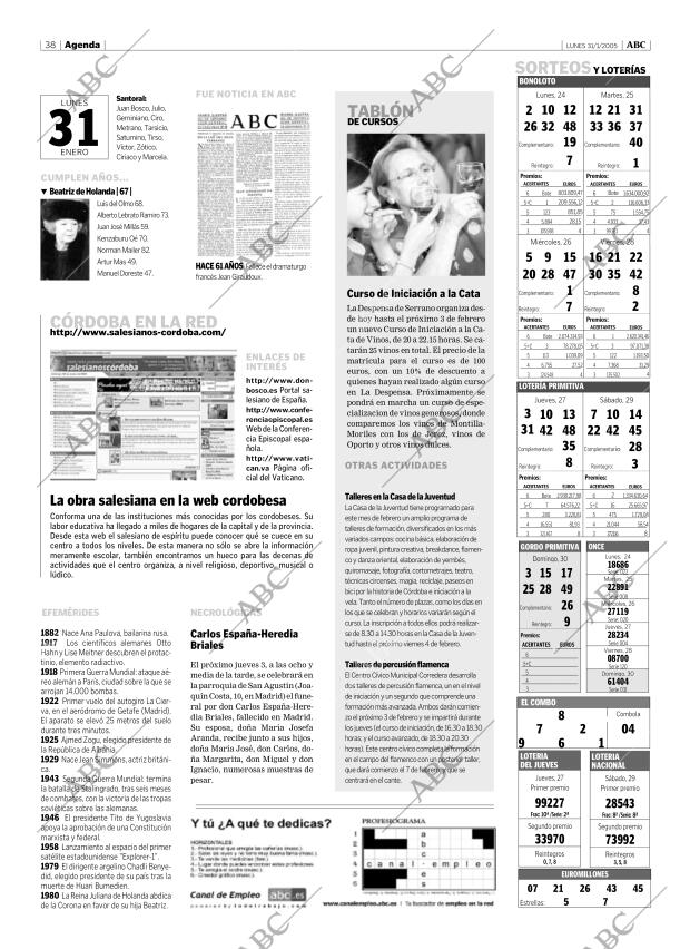 ABC CORDOBA 31-01-2005 página 38