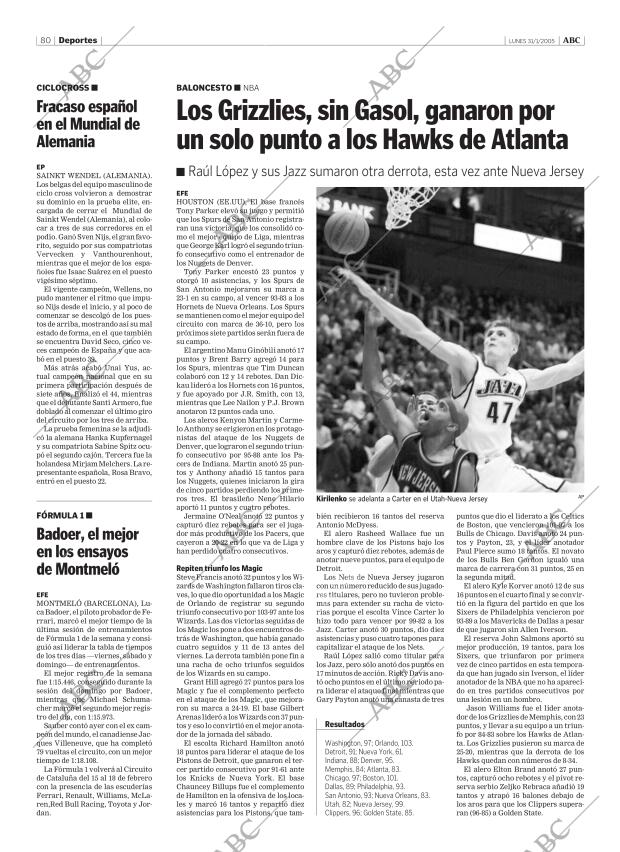 ABC CORDOBA 31-01-2005 página 80