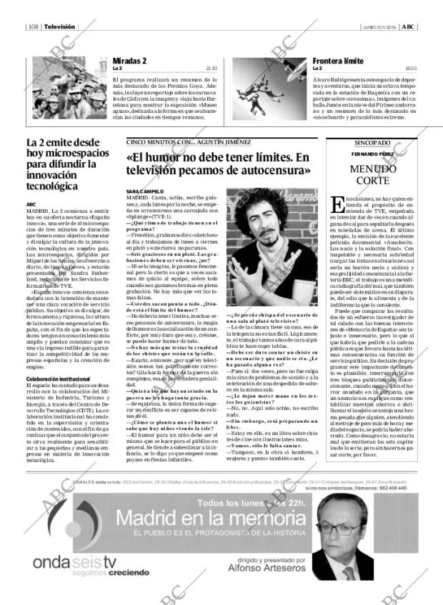 ABC MADRID 31-01-2005 página 108