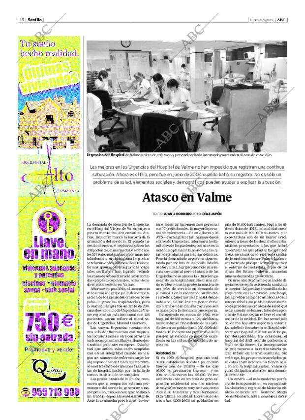ABC SEVILLA 31-01-2005 página 16