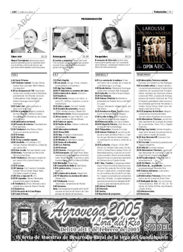 ABC SEVILLA 31-01-2005 página 91