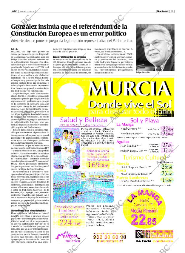 ABC MADRID 01-02-2005 página 19