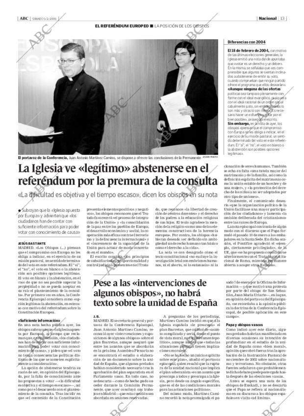 ABC MADRID 05-02-2005 página 13