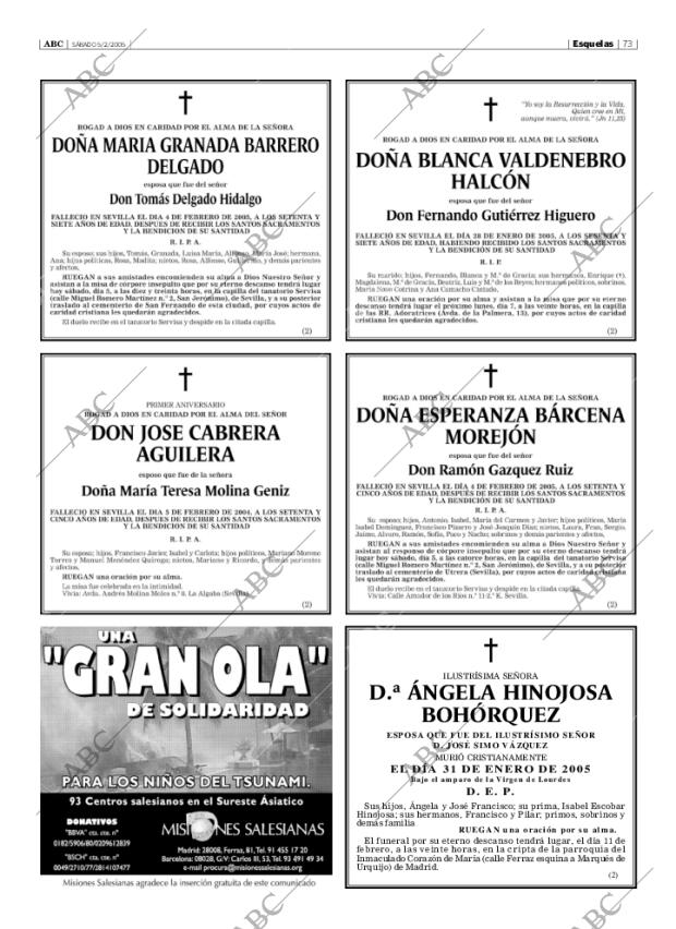 ABC SEVILLA 05-02-2005 página 73