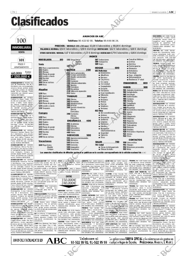 ABC SEVILLA 05-02-2005 página 74
