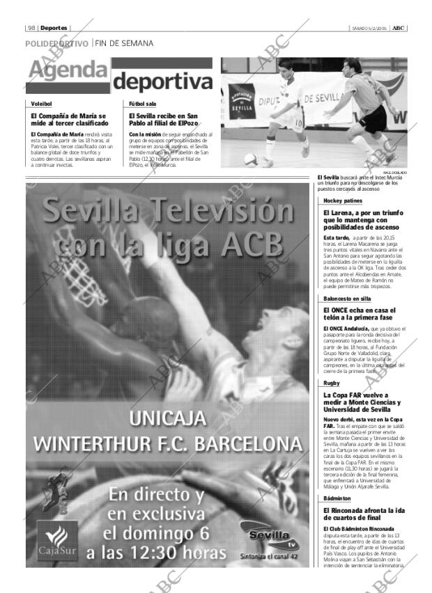ABC SEVILLA 05-02-2005 página 98