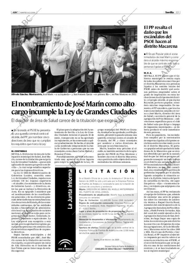 ABC SEVILLA 08-02-2005 página 13