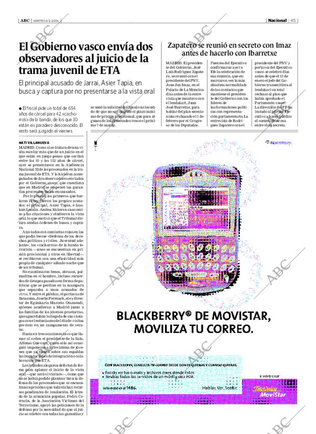 ABC SEVILLA 08-02-2005 página 45