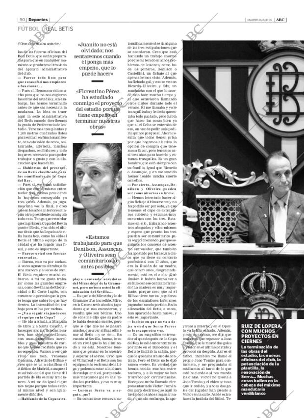ABC SEVILLA 08-02-2005 página 90