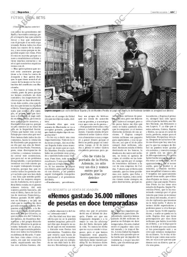 ABC SEVILLA 08-02-2005 página 92