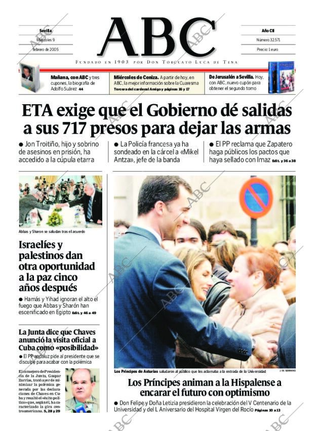ABC SEVILLA 09-02-2005 página 1