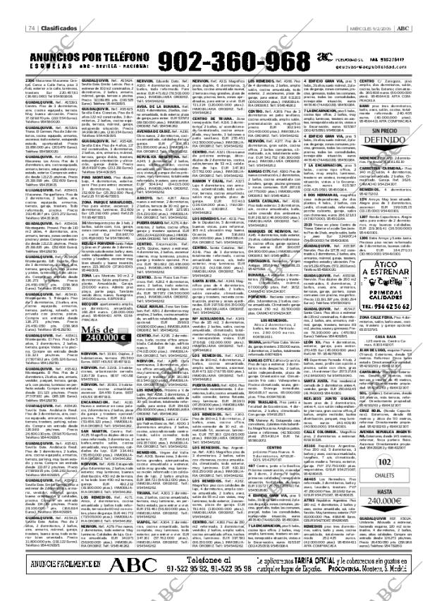 ABC SEVILLA 09-02-2005 página 74