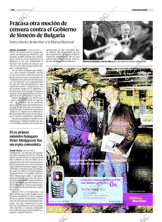 ABC MADRID 12-02-2005 página 27