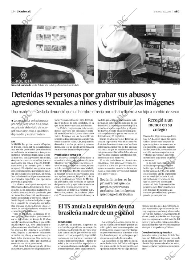 ABC MADRID 13-02-2005 página 24