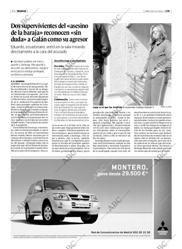 ABC MADRID 16-02-2005 página 44