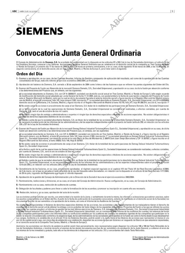 ABC MADRID 16-02-2005 página 9