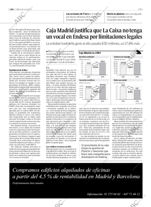 ABC MADRID 16-02-2005 página 91