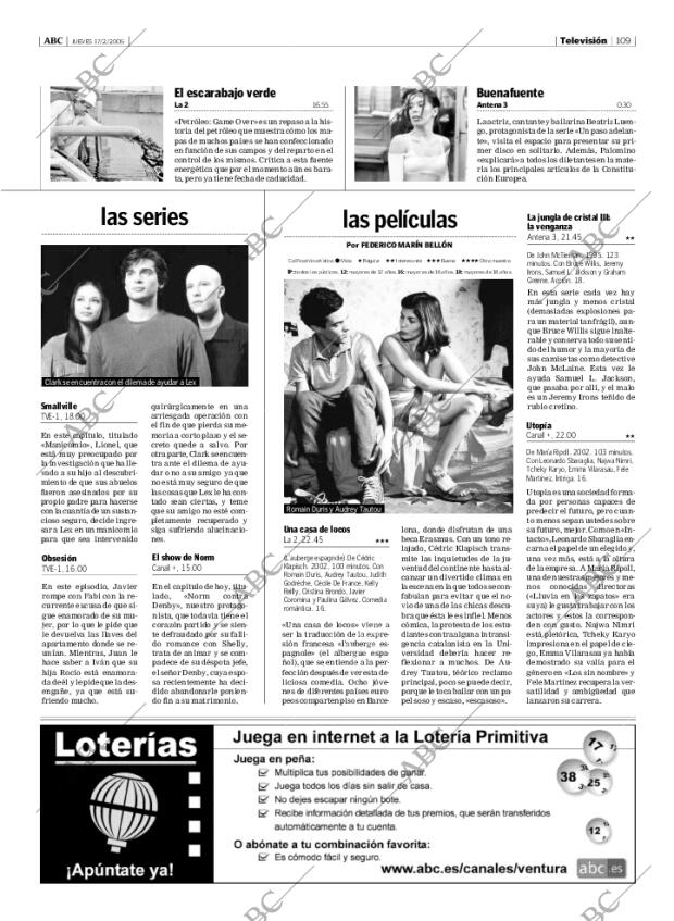 ABC MADRID 17-02-2005 página 109