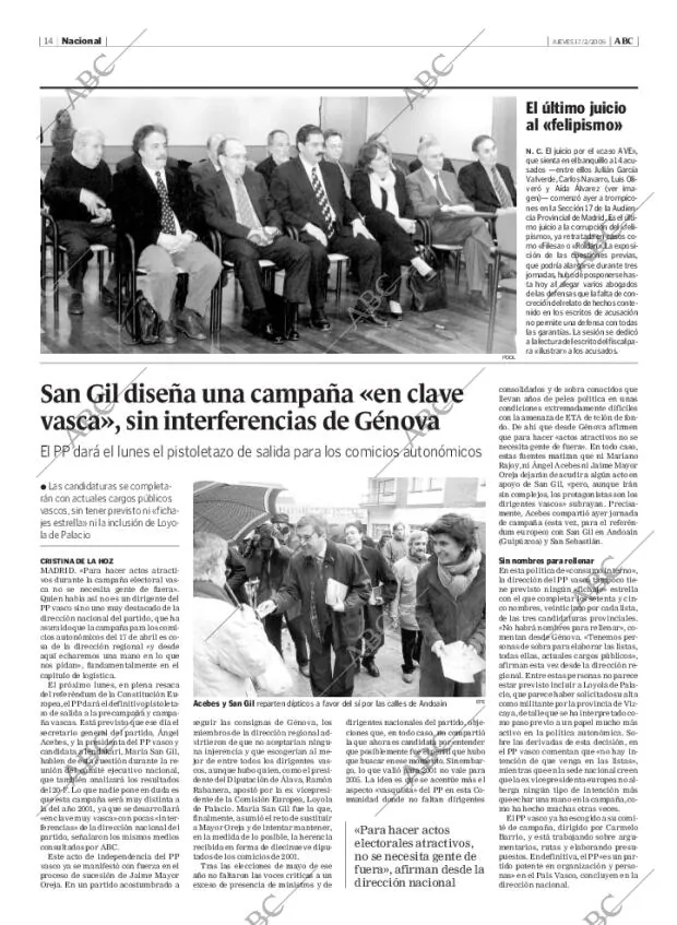 ABC MADRID 17-02-2005 página 14