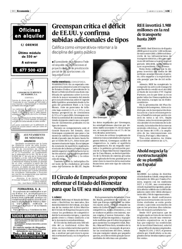 ABC MADRID 17-02-2005 página 90