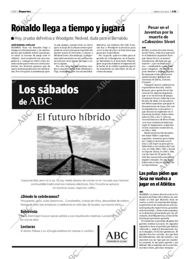 ABC MADRID 18-02-2005 página 104