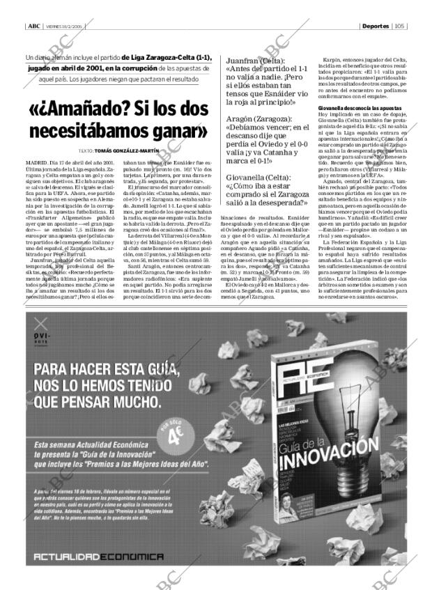 ABC MADRID 18-02-2005 página 105