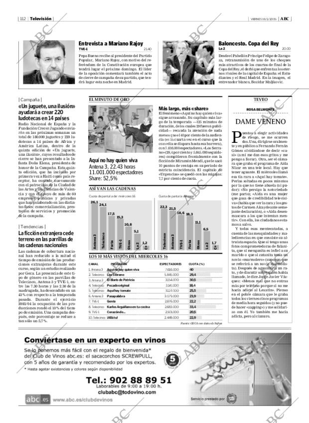 ABC MADRID 18-02-2005 página 112