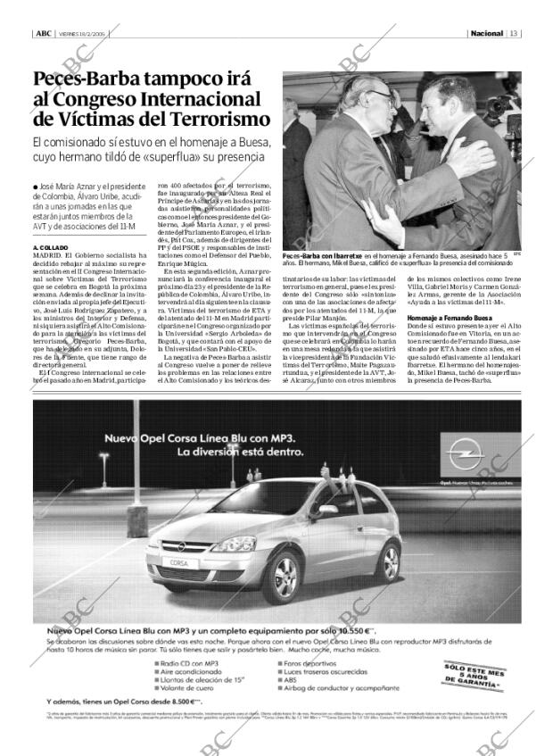 ABC MADRID 18-02-2005 página 13