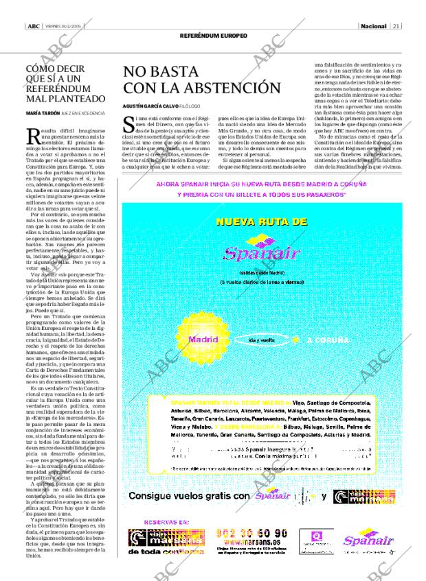 ABC MADRID 18-02-2005 página 21