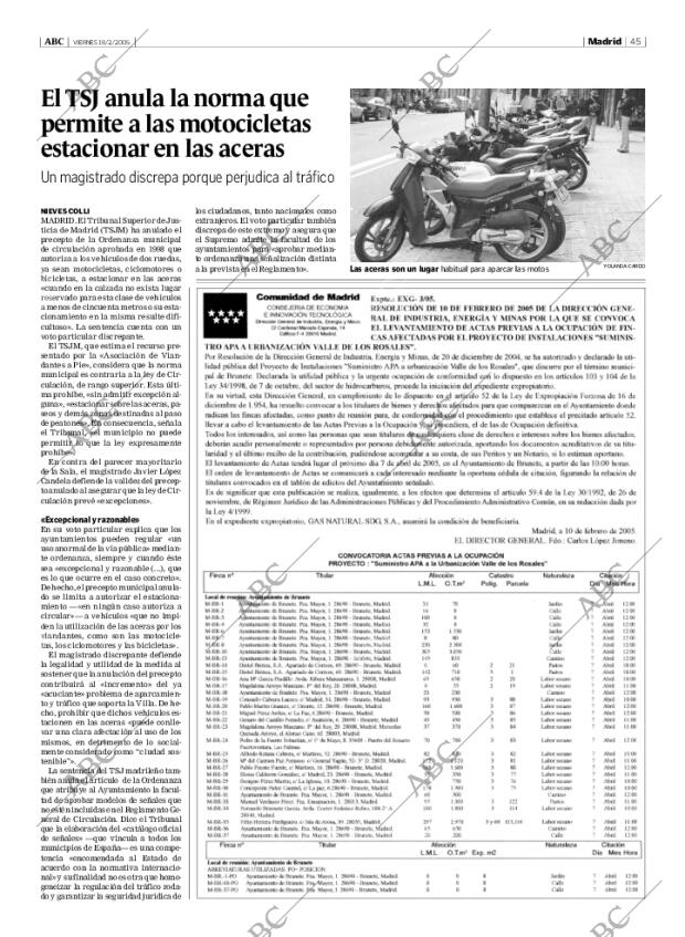 ABC MADRID 18-02-2005 página 45