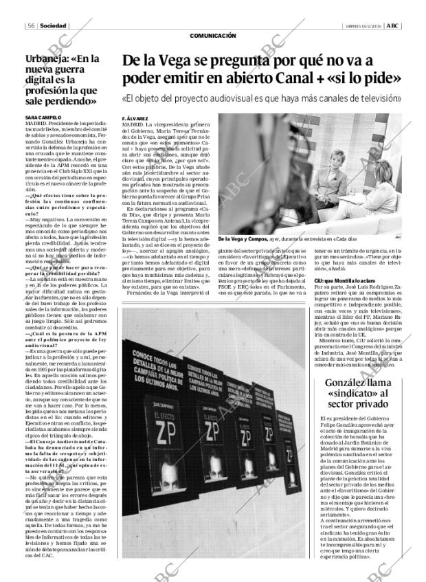 ABC MADRID 18-02-2005 página 56