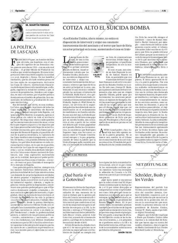 ABC MADRID 18-02-2005 página 6