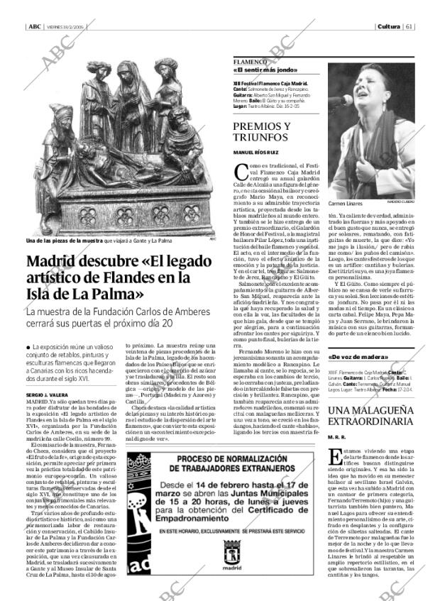 ABC MADRID 18-02-2005 página 61
